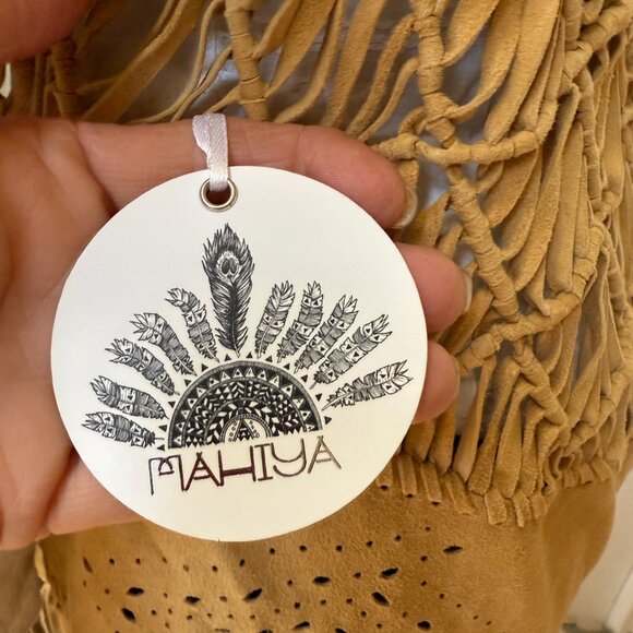 Mahiya Nomad Vest Tan Suede NWT SOLD OUT - Picture 2 of 11